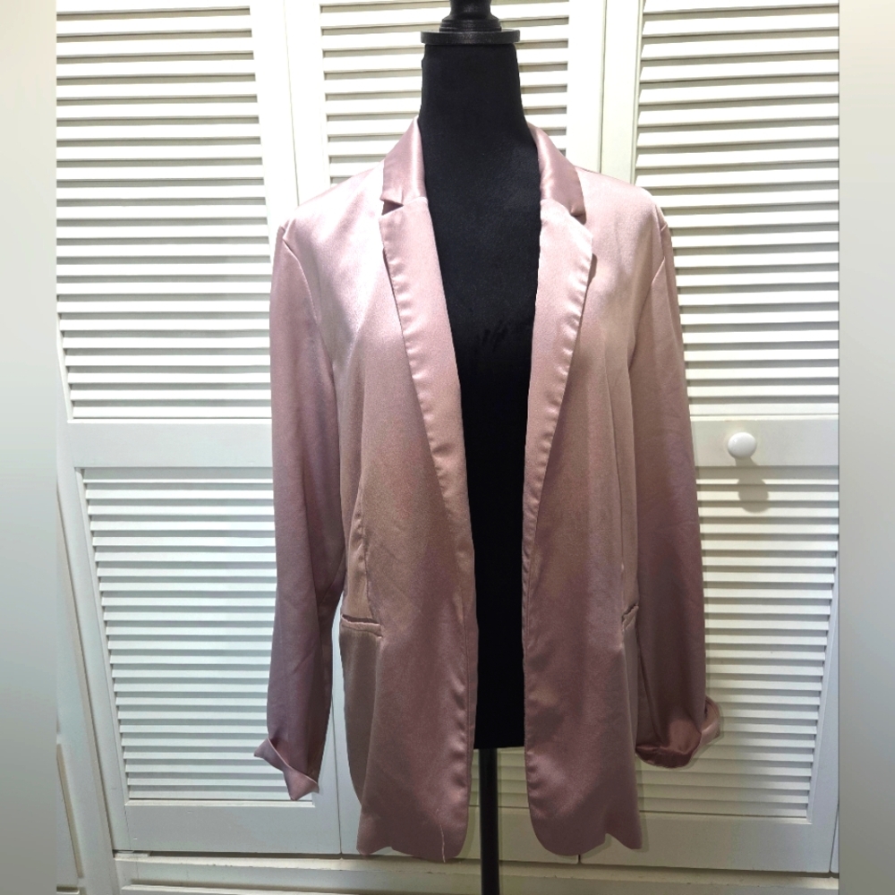 Elegant Dusty Pink Women's Blazer